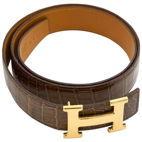 hermes belt crocodile skin|hermes crocodile belt for sale.